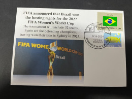 19-5-2024 (5 Z 32) Brazil Is Awarded The 2027 Women's FIFA Footbal World Cup (to Be The Host Country) - Andere & Zonder Classificatie