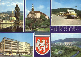 72567365 Decin Boehmen Fliegeraufnahme Mit Fluss Grand-Hotel Decin  - Czech Republic