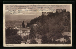 AK Badenweiler, Blick Auf Die Schlossruine Und Rheinebene  - Badenweiler