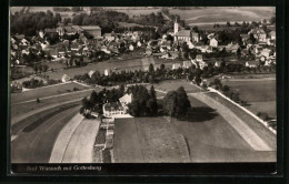 AK Bad Wurzach, Blick Aus Der Vogelschau Mit Gottesberg  - Bad Wurzach