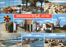 72567123 Wyk Foehr Hafen Strand Muehle Mittelstrasse Carl-Haeberlin-Strasse Faeh - Sonstige & Ohne Zuordnung