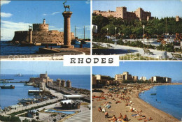 72567105 Rhodos Rhodes Aegaeis Fliegeraufnahme Windmuehlen Strand   - Greece