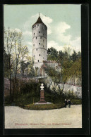 AK Biberach, Weisser Turm Mit Wieland-Denkmal  - Biberach