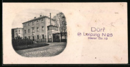 Vertreterkarte Leipzig, Haus Dürr In Der Kieler Str. 18  - Unclassified