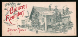 Vertreterkarte Henndorf, Brauerei Henndorf Von Kasper Moser, Blick Auf Das Brauereihaus  - Zonder Classificatie