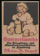 Vertreterkarte Hamburg, Sammelwoche Für Säuglinge Und Kleinkinderanstalten  - Non Classés