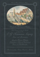 Vertreterkarte Leipzig, Buch- Und Steindruckerei C. G. Naumann, Blick Auf Den Moritzdamm Am Petersthor  - Sin Clasificación