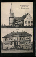 CPA Reiningen, Schulhaus, L'Église Avec Pfarrhaus  - Autres & Non Classés
