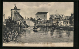 AK Mannheim, Internat. Kunst & Grosse Gartenbau-Ausstellung 1907, Wasserrutschbahn  - Expositions