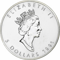 Monnaie, Canada, Elizabeth II, 5 Dollars, 1991, Royal Canadian Mint, Ottawa - Canada