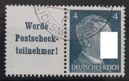 Deutsches Reich Zd W152 Gestempelt Zusammendruck Ungefaltet #VG630 - Se-Tenant