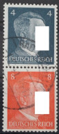 Deutsches Reich Zd S278 Gestempelt Zusammendruck Ungefaltet #VG716 - Se-Tenant