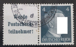Deutsches Reich Zd W152 Gestempelt Zusammendruck Ungefaltet #VG631 - Se-Tenant