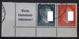 Deutsches Reich Zd W153 Gestempelt Zusammendruck Ungefaltet #VG640 - Zusammendrucke