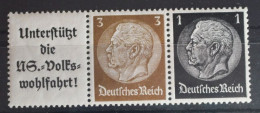Deutsches Reich Zd W76 Postfrisch Zusamenndrucke #FG730 - Se-Tenant