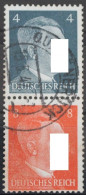 Deutsches Reich Zd S278 Gestempelt Zusammendruck Ungefaltet #VG715 - Se-Tenant
