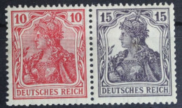 Deutsches Reich Zd W12 Postfrisch Leicht Gefaltet #FK371 - Se-Tenant