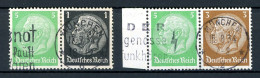 Deutsches Reich Zusammendrucke W 59 + W 60 Gestempelt #JM027 - Zusammendrucke