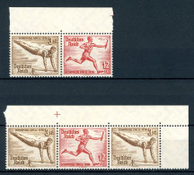 Deutsches Reich Zusammendrucke W 107-108 Postfrisch Falz Im OR #JM035 - Zusammendrucke