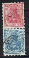 Deutsches Reich Zd S21 Gestempelt Zusammendrucke #FF806 - Zusammendrucke