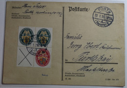 Deutsches Reich Zd W31 Und 2x 426 Auf Postkarte Schön Gestempelt #BB526 - Altri & Non Classificati