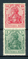 Deutsches Reich Zusammendruck S 5 Mit Falz #JM010 - Zusammendrucke
