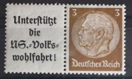 Deutsches Reich Zd W75 Postfrisch Zusamenndrucke #FG729 - Zusammendrucke