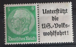 Deutsches Reich Zd W73 Postfrisch Zusamenndrucke #FG727 - Se-Tenant