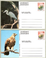 South West Africa 1973, Bird, Birds, Postal Stationery, 2x Pre-Stamped Post Card, MNH** - Águilas & Aves De Presa