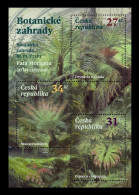 Czech Republic 2024 Mih. 1252/54 (Bl.107) Flora. Ferns From Prague Botanical Garden MNH ** - Neufs