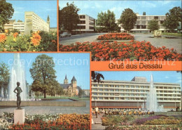 72564709 Dessau-Rosslau Scheibe Nord Und Hotel Stadt Dessau Bauhaus Post  Dessau - Dessau
