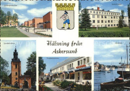 72564233 Askersund Sjoeaengsskolan Sjukstugan Landskyrkan Torgeterrassen Hamnen  - Suède