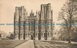 R006590 Wells Cathedral. West Front. T. W. Phillips. Frith. No 1055B - Monde