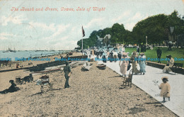 R007430 The Beach And Green. Cowes. Isle Of Wight. Valentine. 1908 - Monde