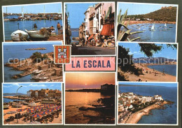 72563704 La Escala Costa Brava Strandpartien Fliegeraufnahmen Hafen Spanien - Autres & Non Classés