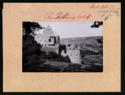 Fotografie Brück & Sohn Meissen, Ansicht Rudelsburg A. Saale, Blick Von Oben Auf Die Ruine Der Rudelsburg  - Other & Unclassified
