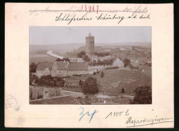 Fotografie Brück & Sohn Meissen, Ansicht Schönburg A. D. Saale, Blick Auf Die Schlossruine Mit Umgebung  - Lieux