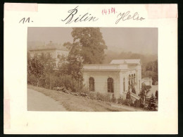 Fotografie Brück & Sohn Meissen, Ansicht Bilin, Partie Am Kurhaus, Inhalatorium Und An Der Trinkhalle  - Places