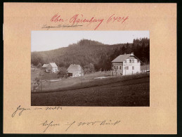 Fotografie Brück & Sohn Meissen, Ansicht Oberbärenburg, Partie Bei Hagen Im Wald, Haus Bergheimat  - Places