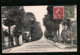 CPA Villenauxe, Route De Sézanne  - Autres & Non Classés