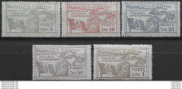 1923 Castelrosso 5v. MNH Sassone N. 10/14 - Other & Unclassified