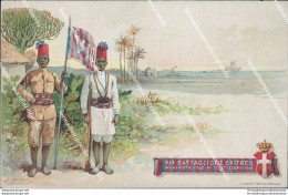 Bt587 Cartolina Militare Coloniale Colonie VIII Battaglione Eritreo - Autres & Non Classés