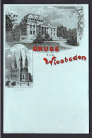 Germany WIESBADEN C1898-1902 Litho Old Postcard  (h3767) - Wiesbaden