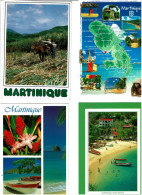 972 / MARTINIQUE / Lot De 45 C.P.M. écrites - 5 - 99 Postcards