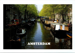 19-5-2024 (5 Z 35) Netherlands - Amsterdam River Boat (posted To Australia From Germany) - Houseboats