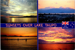 19-5-2024 (5 Z 35) New Zealand - Lake Topo Sunset (posted To Australia) - Nuova Zelanda
