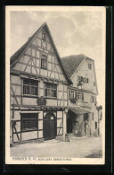 AK Marbach A. N., Schillers Geburtshaus  - Marbach