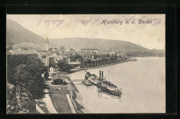 AK Hainburg /Donau, Dampferanlegestelle Mit Stadtpanorama  - Other & Unclassified