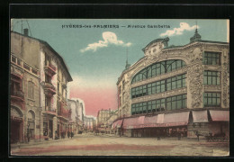 CPA Hyères-les-Palmiers, Avenue Gambetta  - Other & Unclassified