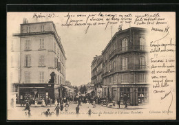 CPA Hyères-les-Palmiers, La Place Du Portalet Et L'Avenue Gambetta  - Other & Unclassified